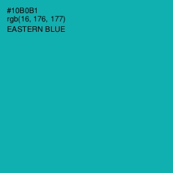 #10B0B1 - Eastern Blue Color Image