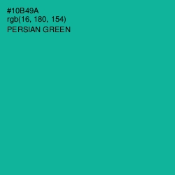 #10B49A - Persian Green Color Image