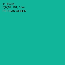 #10B59A - Persian Green Color Image