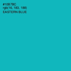 #10B7BC - Eastern Blue Color Image