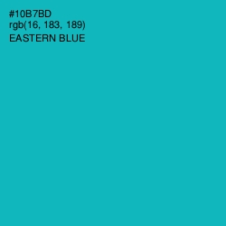 #10B7BD - Eastern Blue Color Image