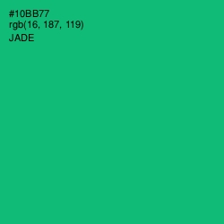 #10BB77 - Jade Color Image