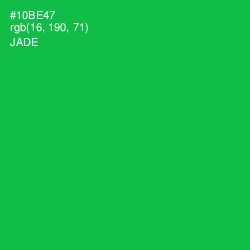 #10BE47 - Jade Color Image
