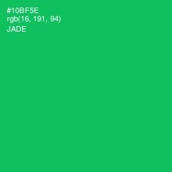 #10BF5E - Jade Color Image