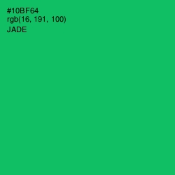 #10BF64 - Jade Color Image