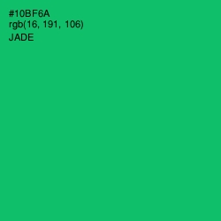 #10BF6A - Jade Color Image