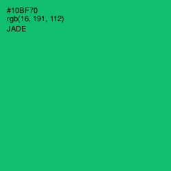 #10BF70 - Jade Color Image