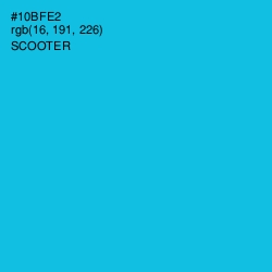 #10BFE2 - Scooter Color Image