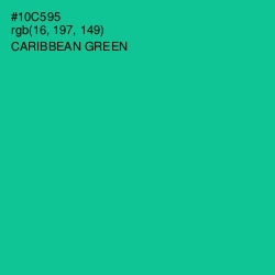 #10C595 - Caribbean Green Color Image
