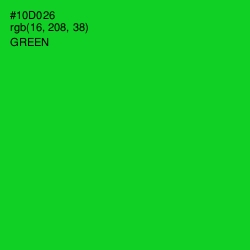 #10D026 - Green Color Image