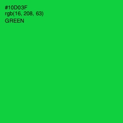 #10D03F - Green Color Image