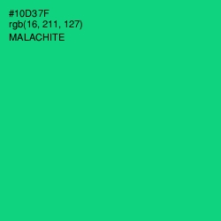 #10D37F - Malachite Color Image