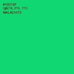 #10D76F - Malachite Color Image