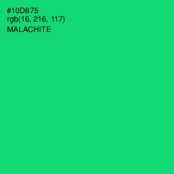 #10D875 - Malachite Color Image