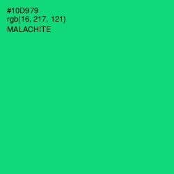 #10D979 - Malachite Color Image