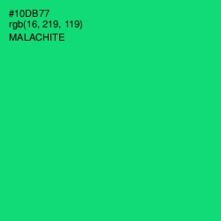 #10DB77 - Malachite Color Image