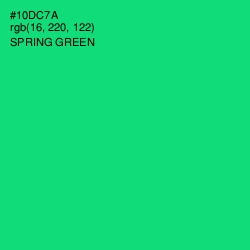 #10DC7A - Spring Green Color Image