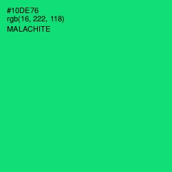 #10DE76 - Malachite Color Image