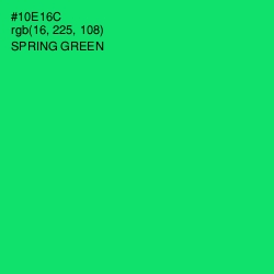 #10E16C - Spring Green Color Image