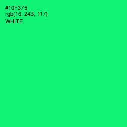 #10F375 - Spring Green Color Image