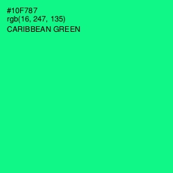 #10F787 - Caribbean Green Color Image