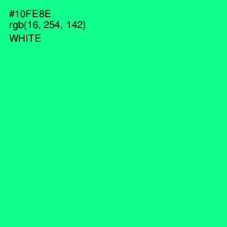 #10FE8E - Caribbean Green Color Image