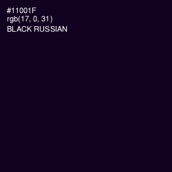 #11001F - Black Russian Color Image