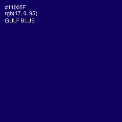#11005F - Gulf Blue Color Image