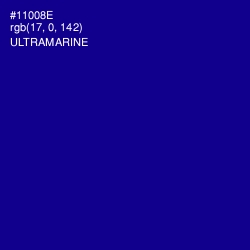 #11008E - Ultramarine Color Image