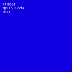 #1100E1 - Blue Color Image