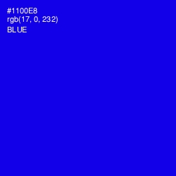 #1100E8 - Blue Color Image