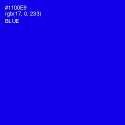 #1100E9 - Blue Color Image