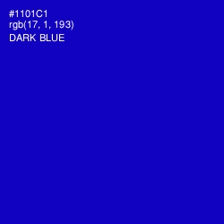 #1101C1 - Dark Blue Color Image