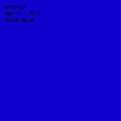 #1101CF - Dark Blue Color Image