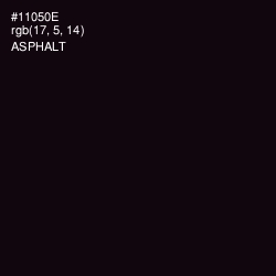 #11050E - Asphalt Color Image