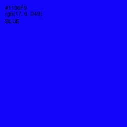 #1106F9 - Blue Color Image