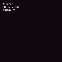 #11070F - Asphalt Color Image