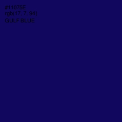 #11075E - Gulf Blue Color Image