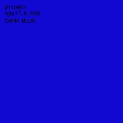 #1109D1 - Dark Blue Color Image