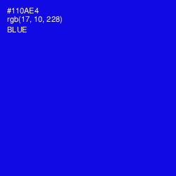 #110AE4 - Blue Color Image