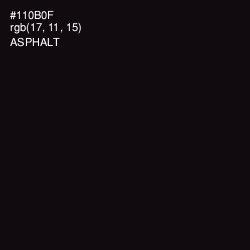 #110B0F - Asphalt Color Image