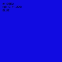 #110BE2 - Blue Color Image