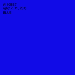 #110BE7 - Blue Color Image