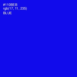 #110BEB - Blue Color Image