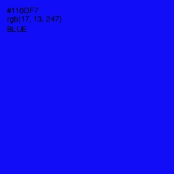 #110DF7 - Blue Color Image