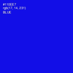 #110EE7 - Blue Color Image