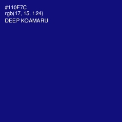 #110F7C - Deep Koamaru Color Image