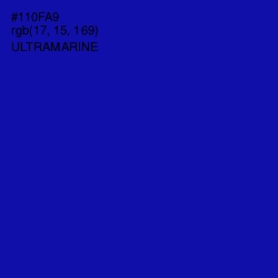 #110FA9 - Ultramarine Color Image