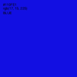 #110FE1 - Blue Color Image