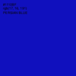 #1110BF - Persian Blue Color Image